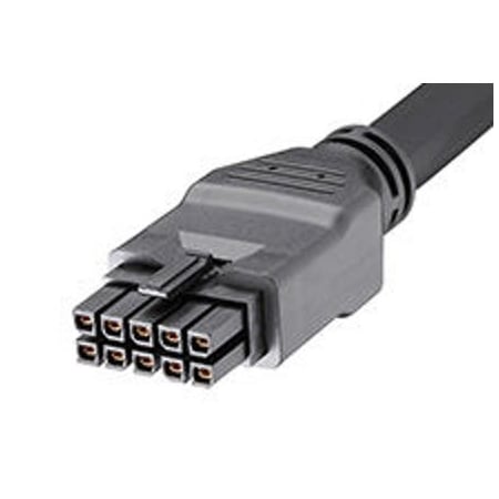 Molex Mega-Fit-To-Mega-Fit Off-The-Shelf (Ots) Overmolded Cable Assembly, Dual Row 2451361010